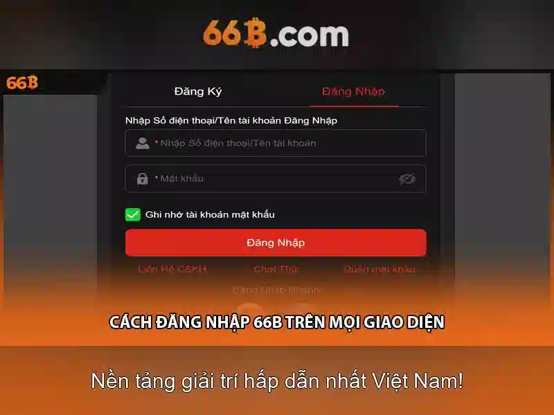 66b - Nền tảng cá cược trực tuyến hàng đầu cho người chơi Việt